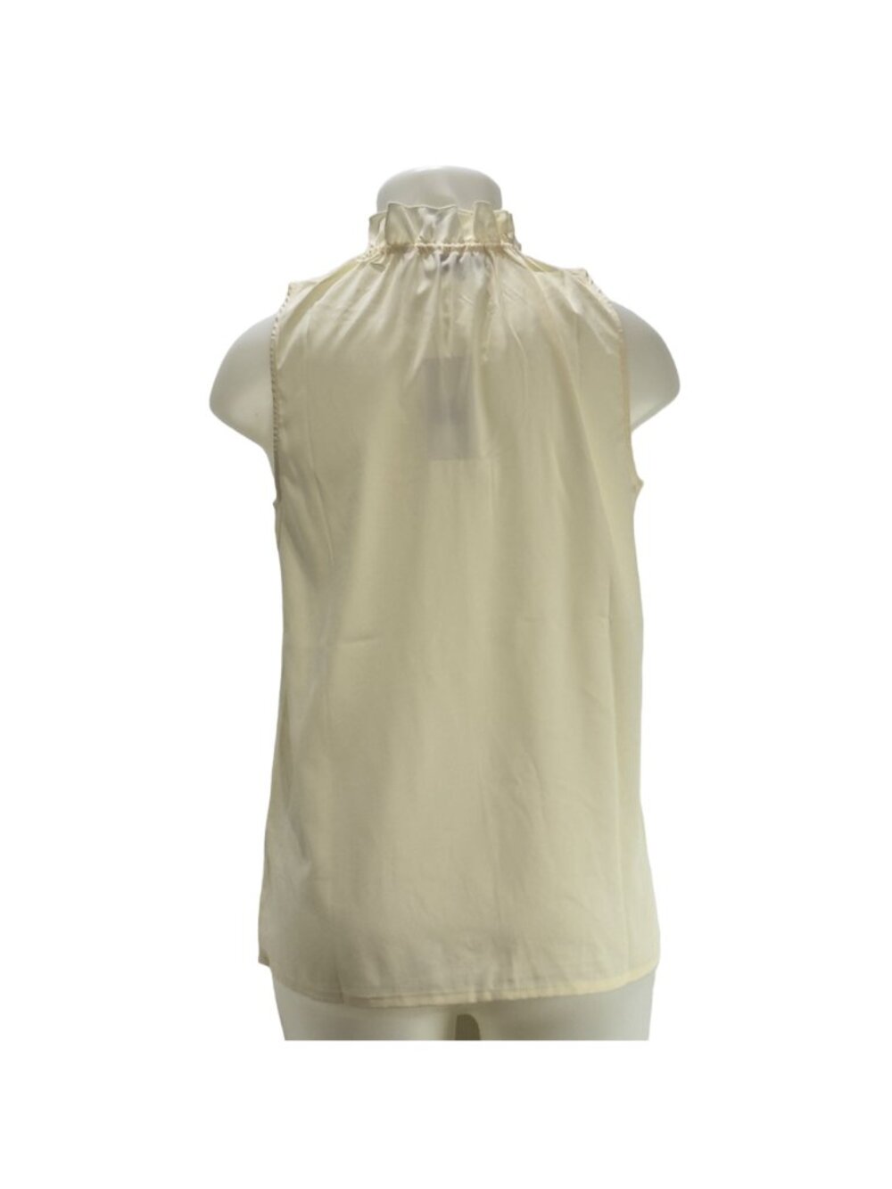 Buckhead Betties Ecru Coquette Ruffle Tied Collar Romantic Blouse Womens Size S - Picture 2 of 9